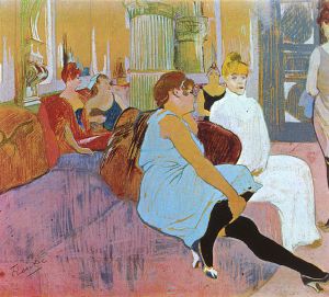 Salón de la Rue des Moulins. Toulouse-Lautrec 1894).